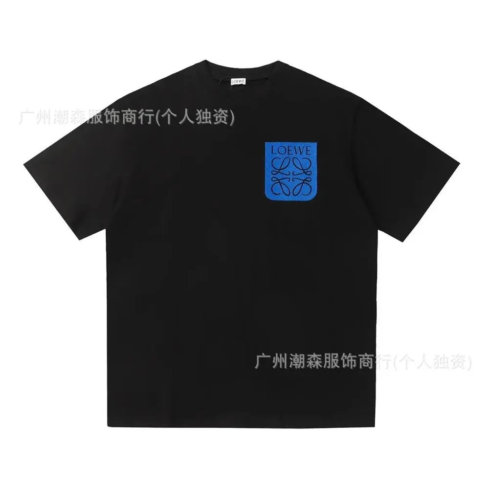 LOEWE T-Shirts Short-sleeve crew-neck Anagram logo T-shirt — Style 15