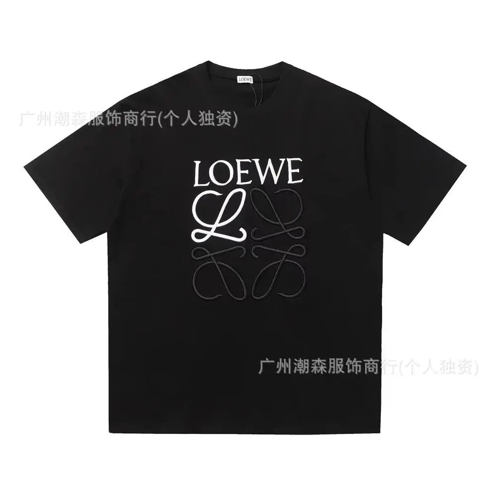 LOEWE T-Shirts Short-sleeve crew-neck Anagram logo T-shirt — Style 31