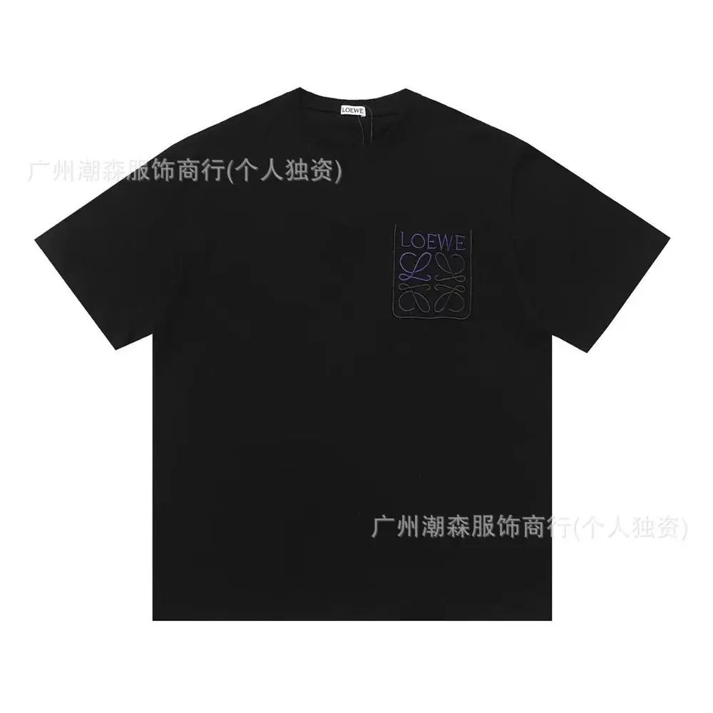 LOEWE T-Shirts Short-sleeve crew-neck Anagram logo T-shirt — Style 39
