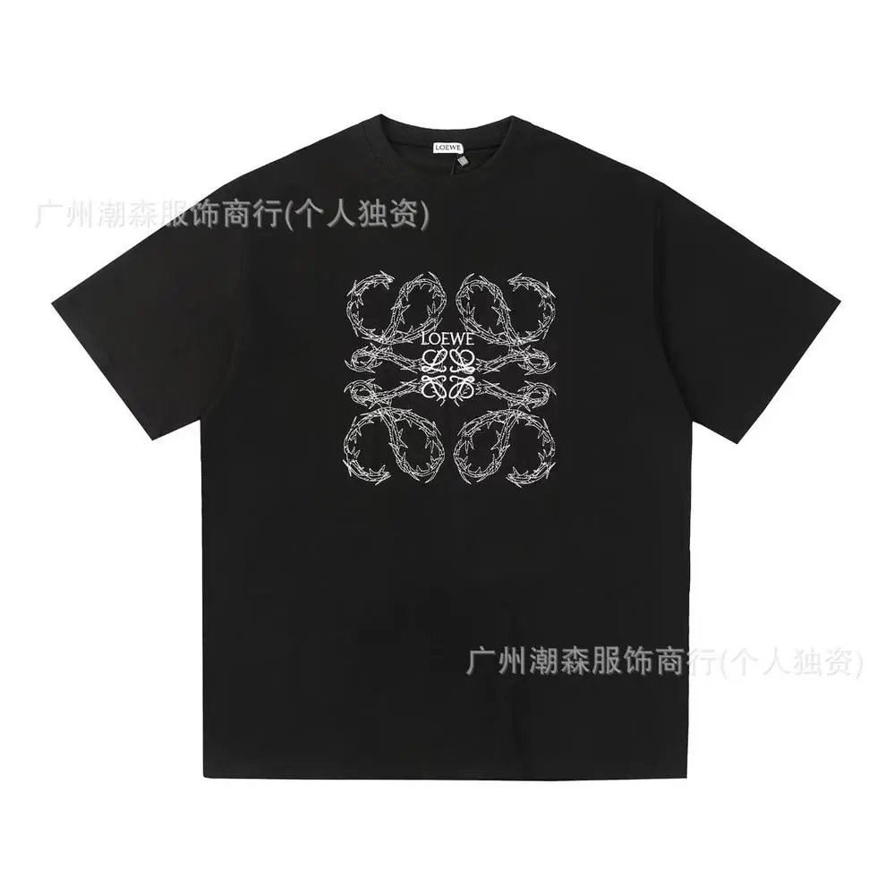 LOEWE T-Shirts Short-sleeve crew-neck Anagram logo T-shirt — Style 17