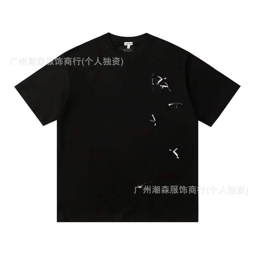 LOEWE T-Shirts Short-sleeve crew-neck Anagram logo T-shirt — Style 25