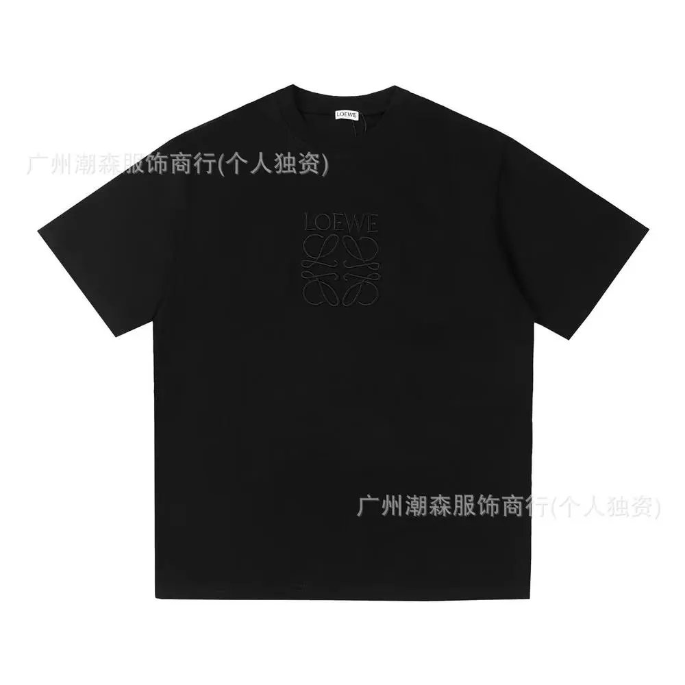 LOEWE T-Shirts Short-sleeve crew-neck Anagram logo T-shirt — Style 33