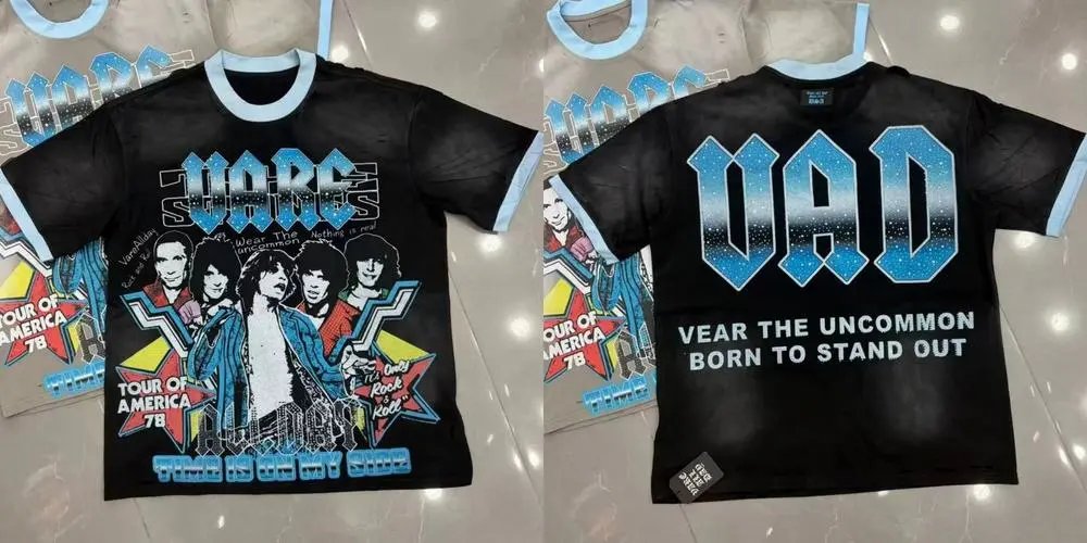 VARE ALL DAY T-Shirts Oversized Graphic Print Short-Sleeve T-Shirt — Style 9