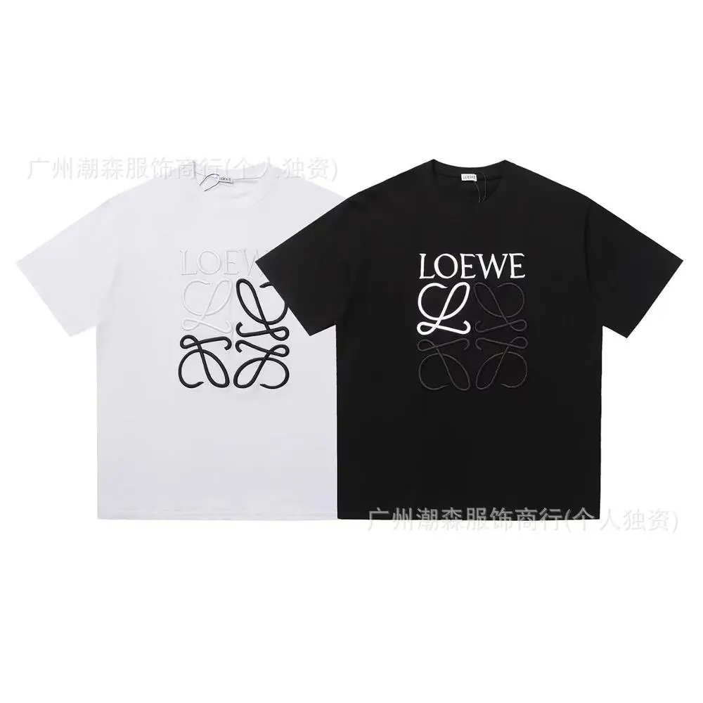 LOEWE T-Shirts Short-sleeve crew-neck Anagram logo T-shirt image 4