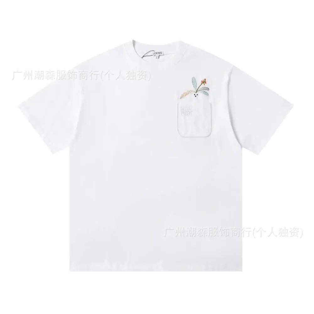 LOEWE T-Shirts Short-sleeve crew-neck Anagram logo T-shirt — Style 8