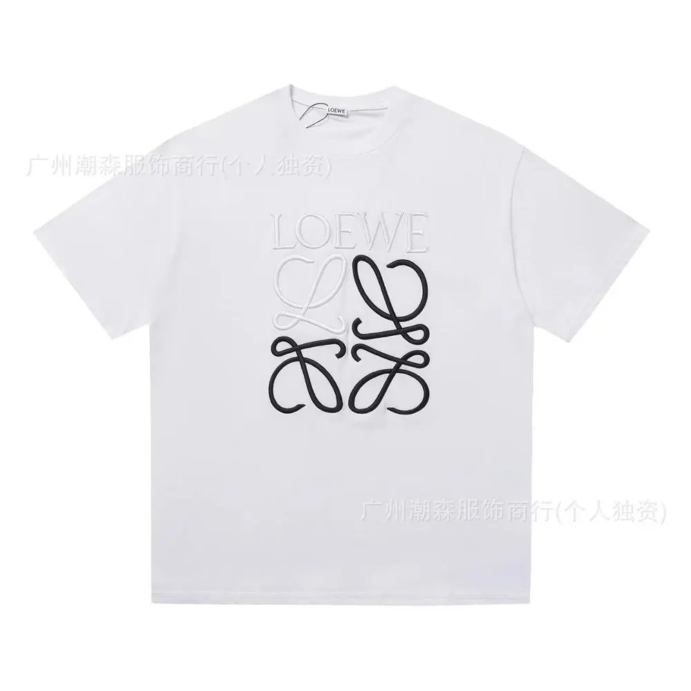 LOEWE T-Shirts Short-sleeve crew-neck Anagram logo T-shirt — Style 32