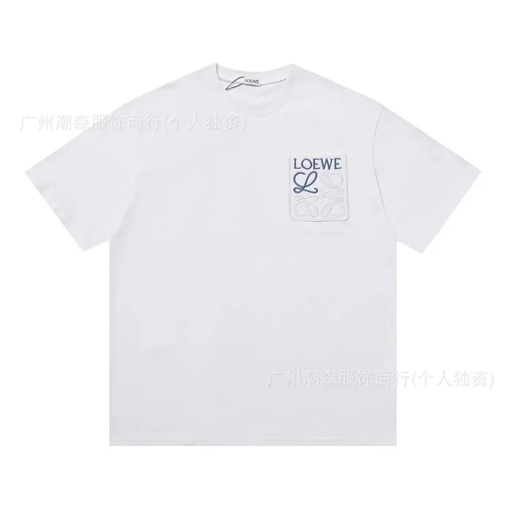 LOEWE T-Shirts Short-sleeve crew-neck Anagram logo T-shirt — Style 40