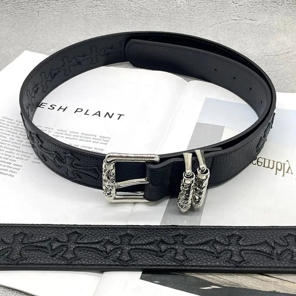 Chrome Hearts Belts Cross Patch Buckle Belt — Style 3