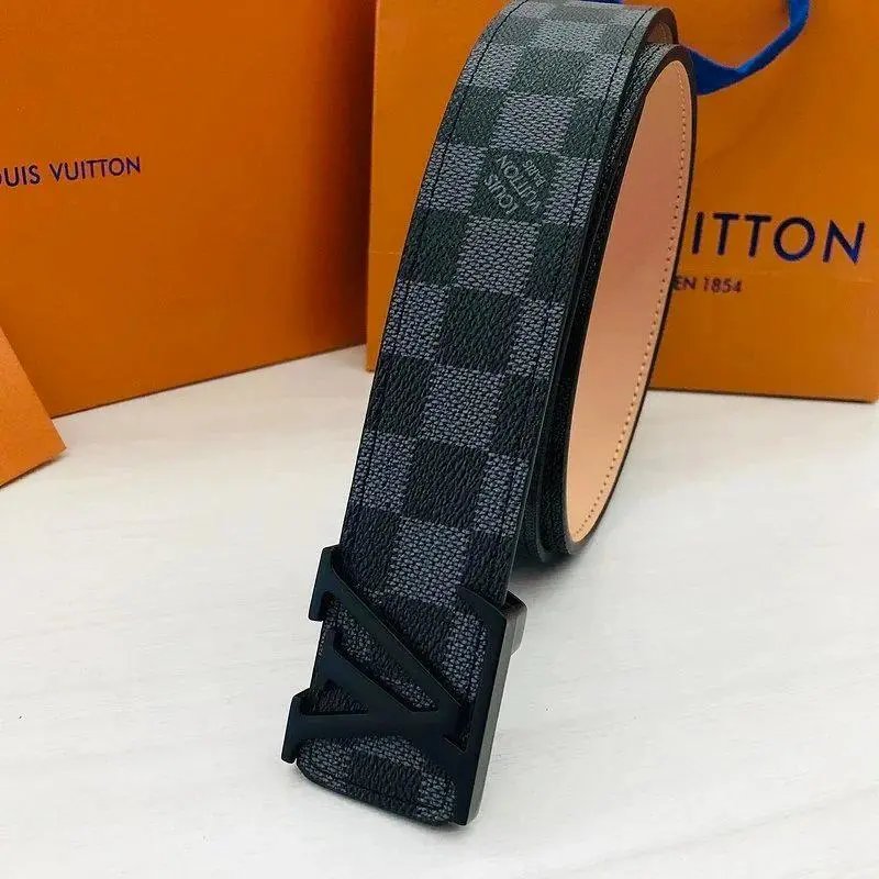 Louis Vuitton Belts Monogram canvas belt with LV buckle — Style 5