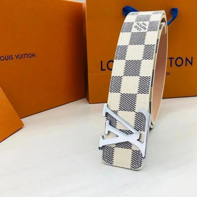 Louis Vuitton Belts Monogram canvas belt with LV buckle — Style 13