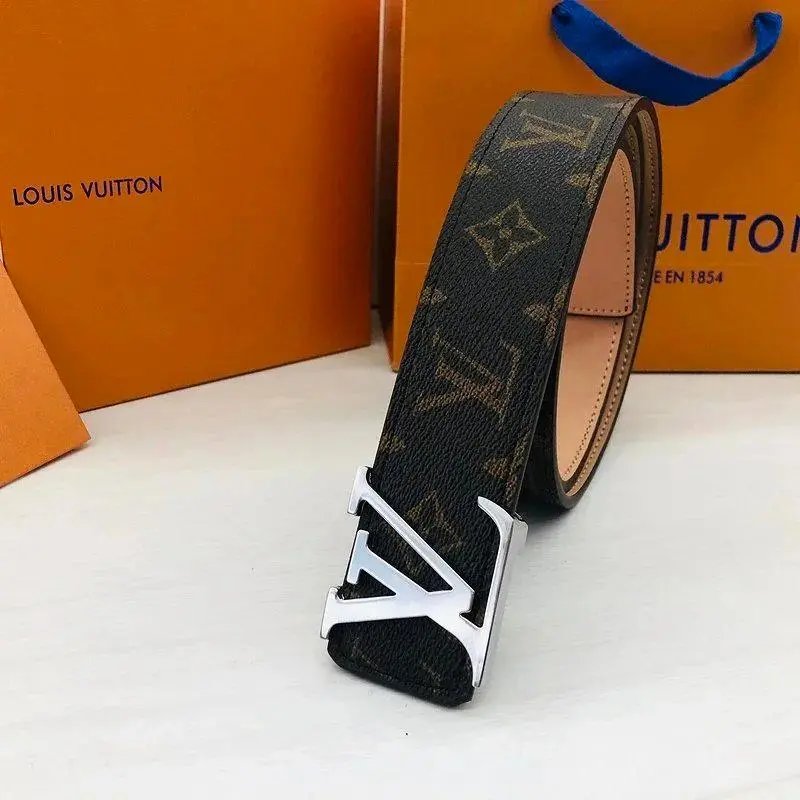 Louis Vuitton Belts Monogram canvas belt with LV buckle — Style 1