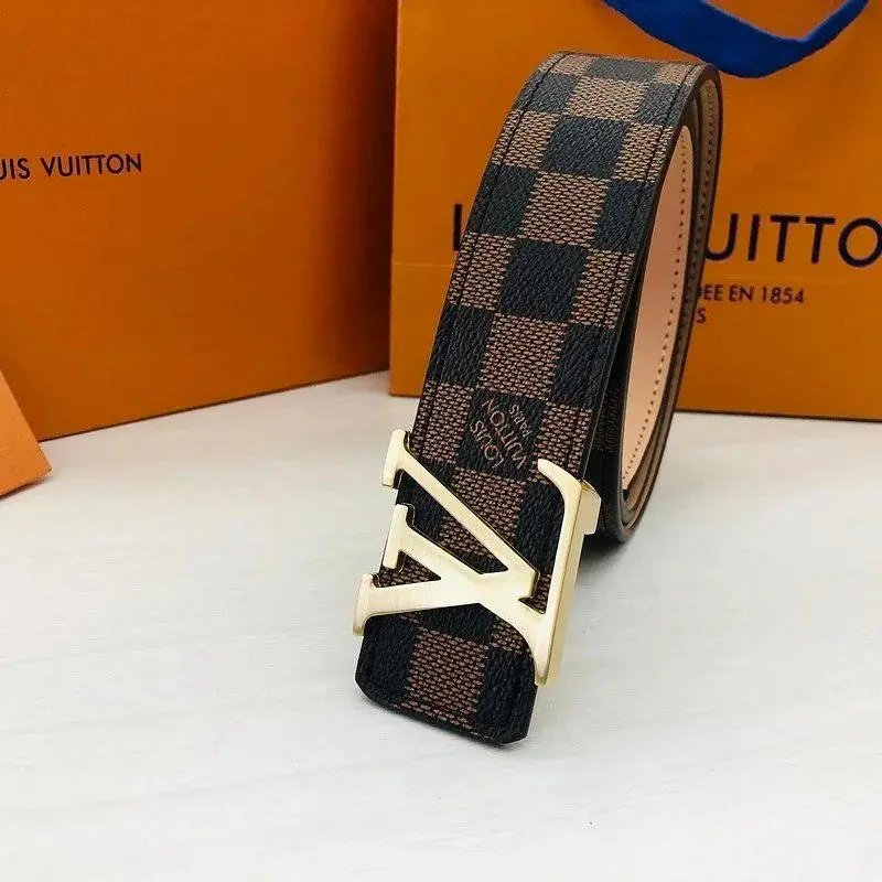 Louis Vuitton Belts Monogram canvas belt with LV buckle — Style 9