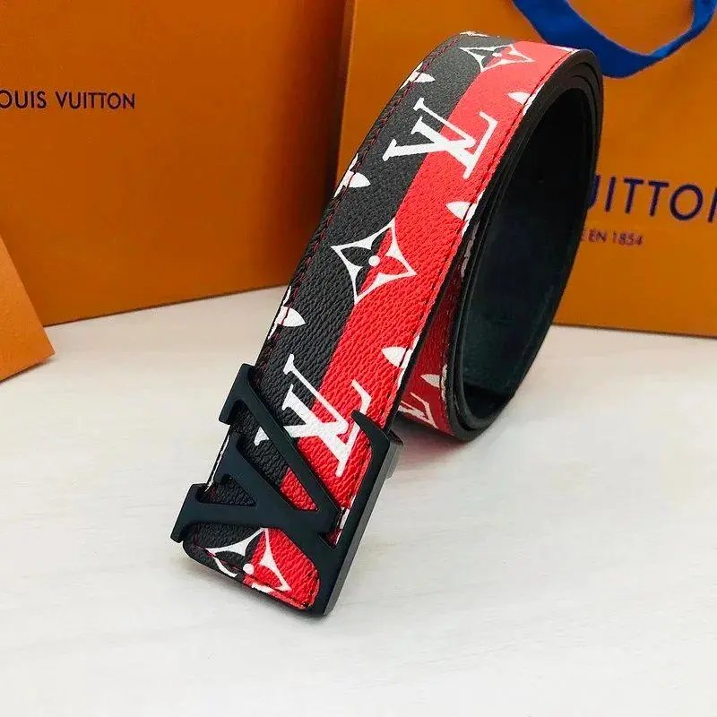 Louis Vuitton Belts Monogram canvas belt with LV buckle — Style 17
