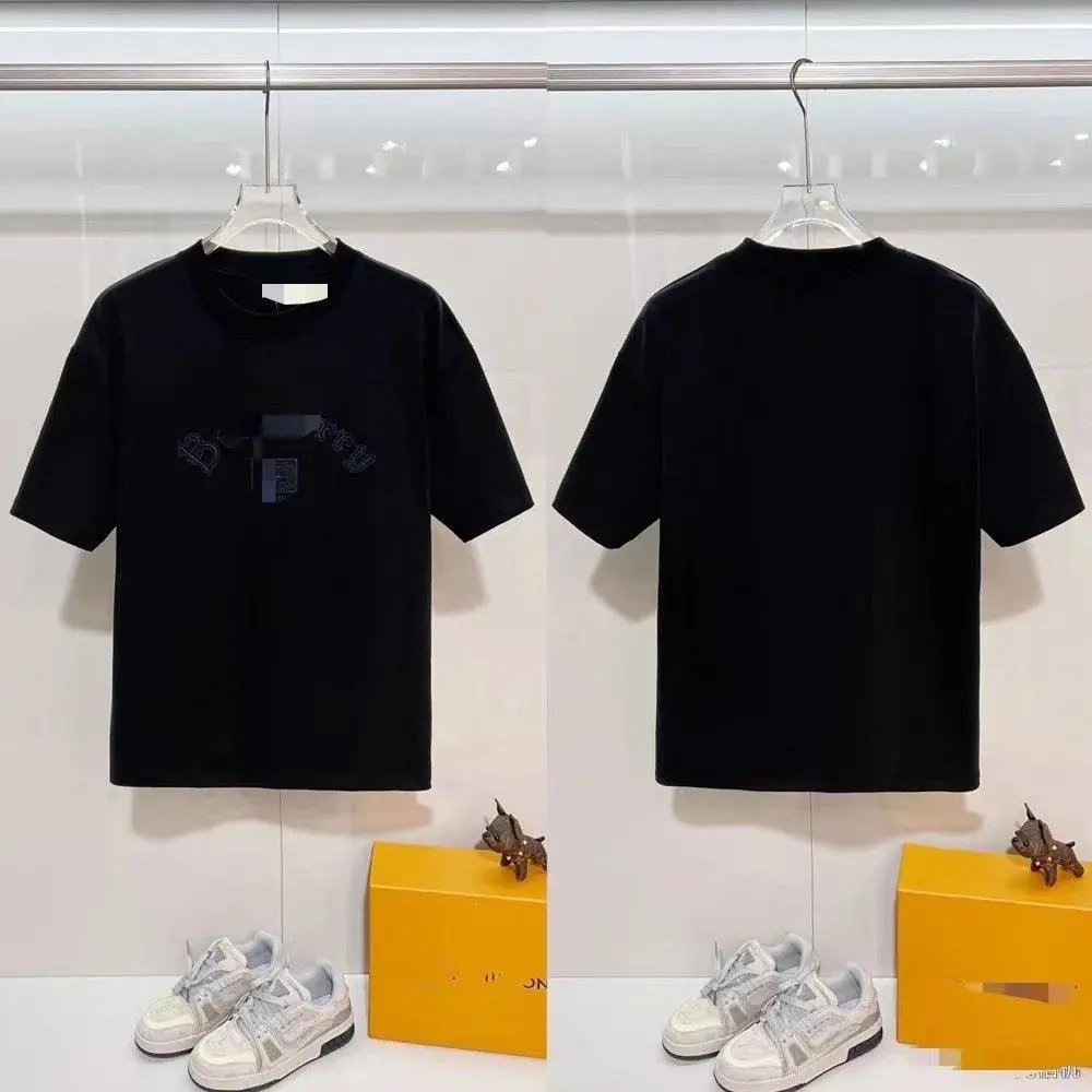 Unbranded T-Shirts Short-Sleeve T-Shirt with Check-Pattern Sleeves — Style 5