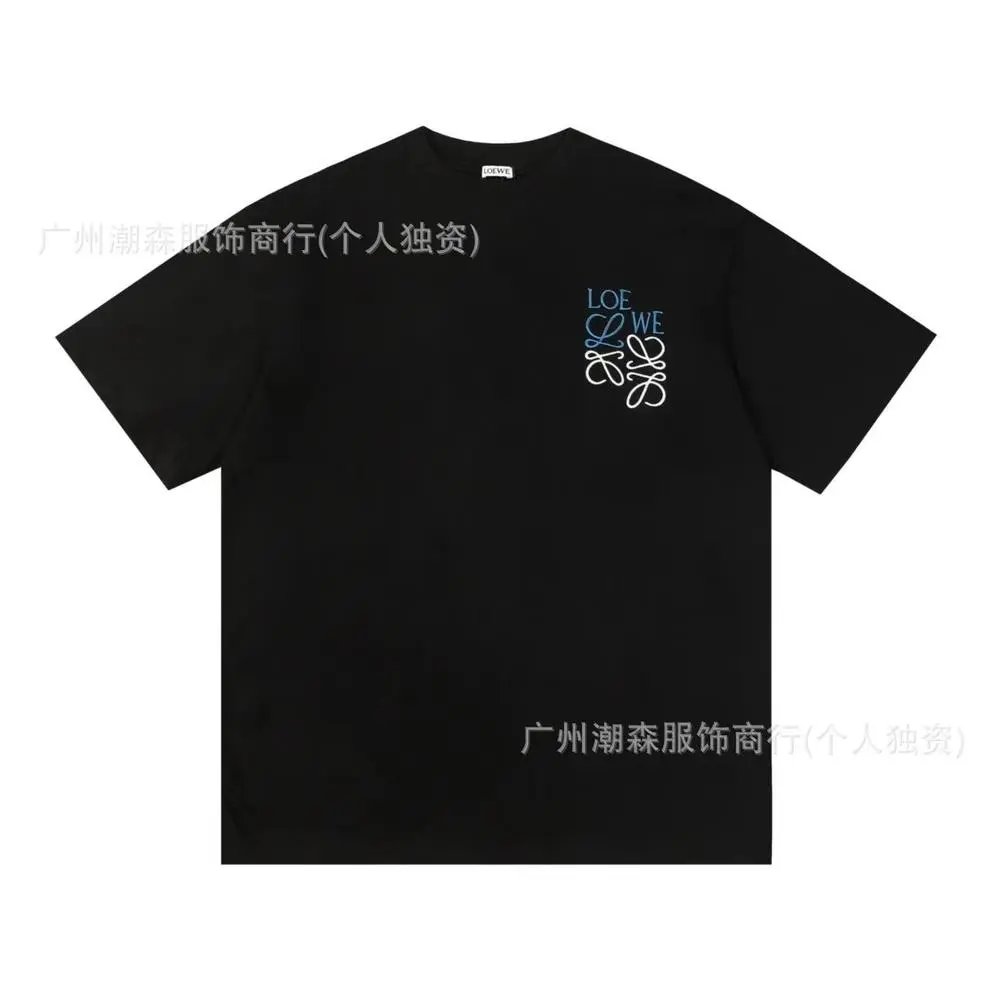 LOEWE T-Shirts Short-sleeve crew-neck Anagram logo T-shirt — Style 4