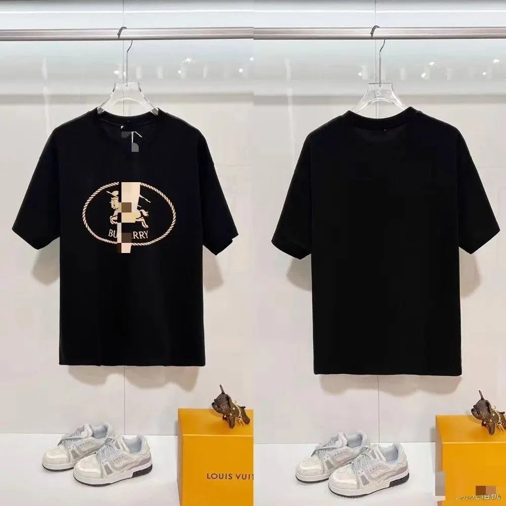 Unbranded T-Shirts Short-Sleeve T-Shirt with Check-Pattern Sleeves — Style 21
