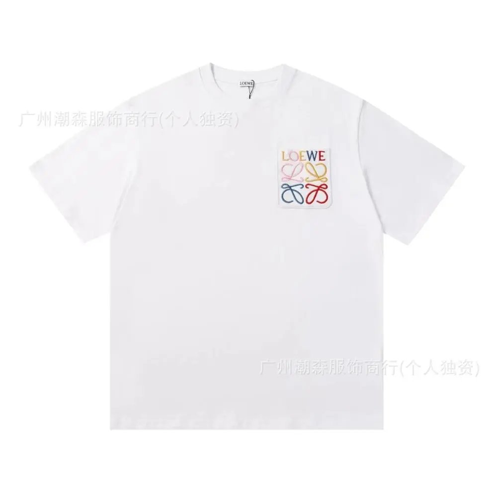 LOEWE T-Shirts Short-sleeve crew-neck Anagram logo T-shirt — Style 12