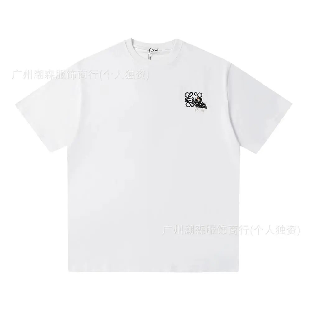 LOEWE T-Shirts Short-sleeve crew-neck Anagram logo T-shirt — Style 20