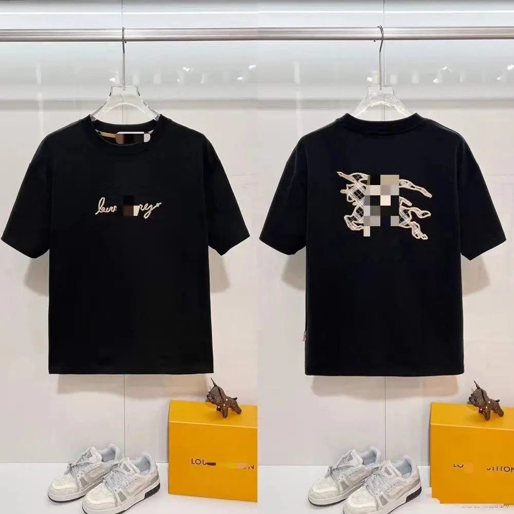 Unbranded T-Shirts Short-Sleeve T-Shirt with Check-Pattern Sleeves — Style 29