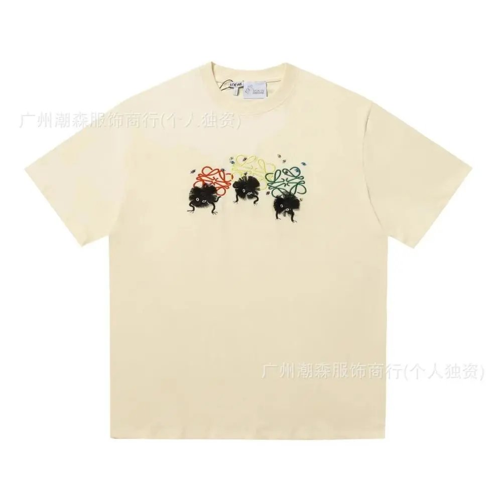 LOEWE T-Shirts Short-sleeve crew-neck Anagram logo T-shirt — Style 28