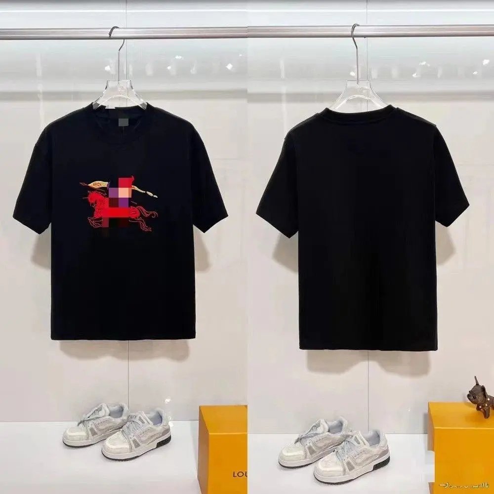 Unbranded T-Shirts Short-Sleeve T-Shirt with Check-Pattern Sleeves — Style 37