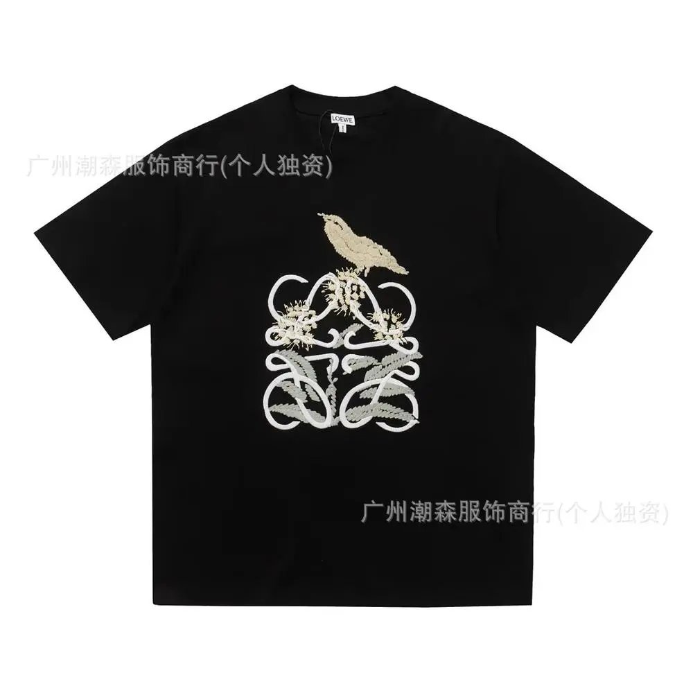 LOEWE T-Shirts Short-sleeve crew-neck Anagram logo T-shirt — Style 36