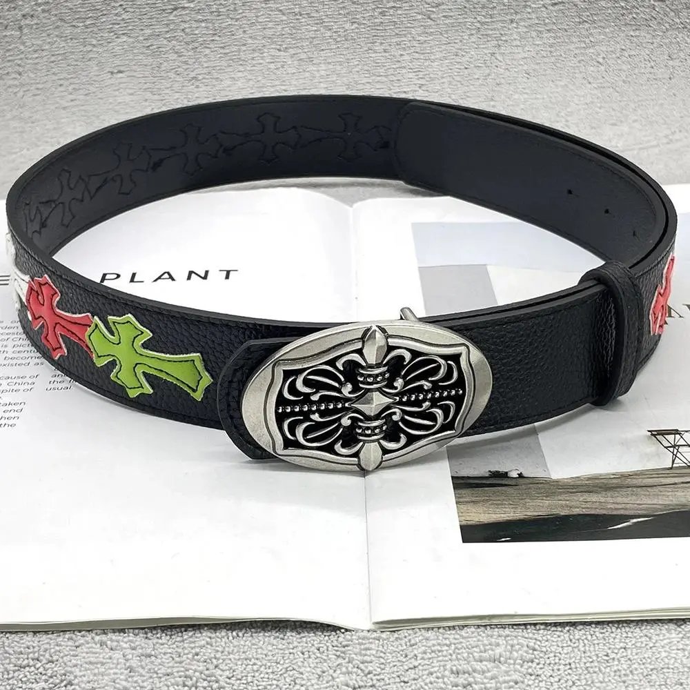 Chrome Hearts Belts Cross Patch Buckle Belt — Style 16