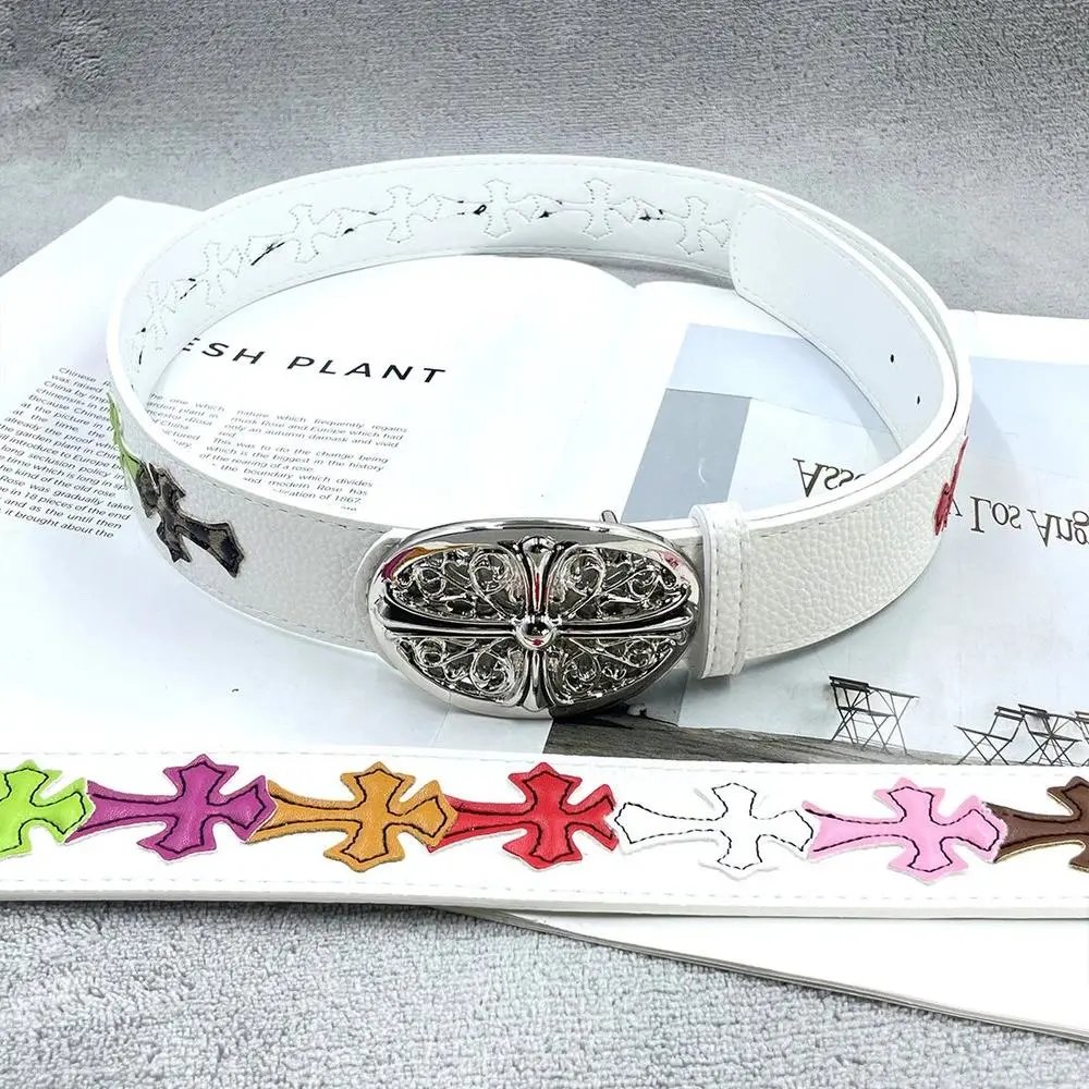 Chrome Hearts Belts Cross Patch Buckle Belt — Style 40