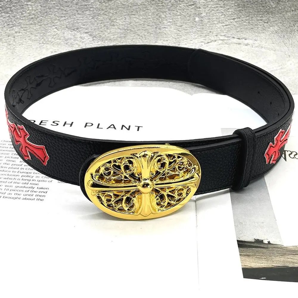 Chrome Hearts Belts Cross Patch Buckle Belt — Style 12