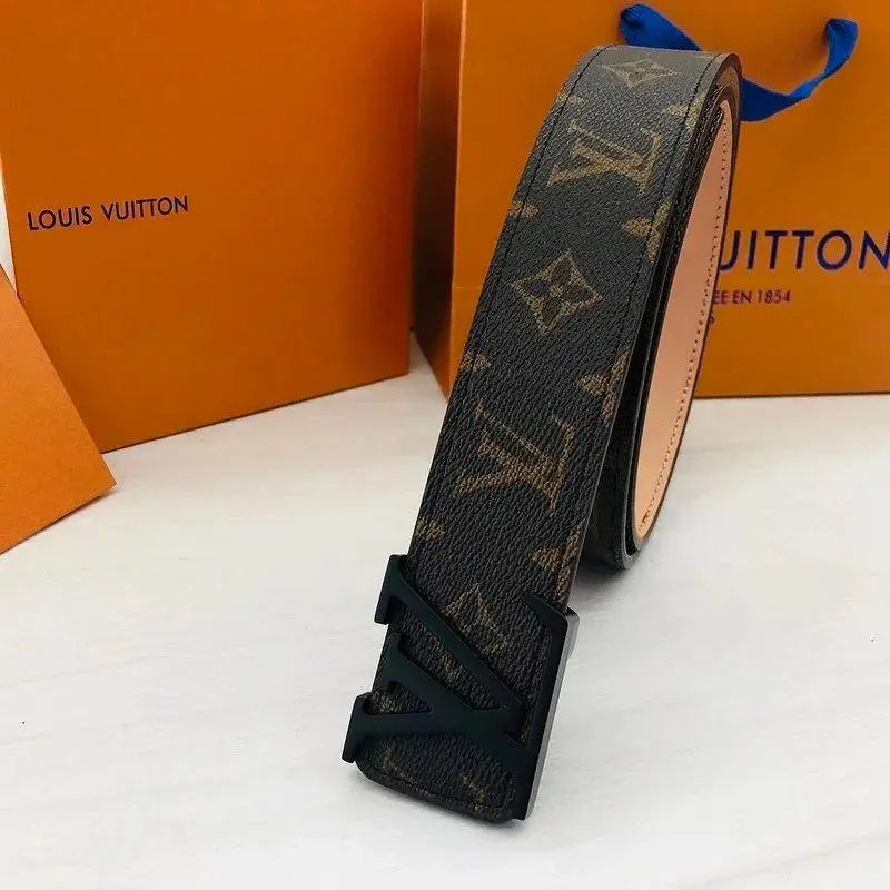 Louis Vuitton Belts Monogram canvas belt with LV buckle — Style 2