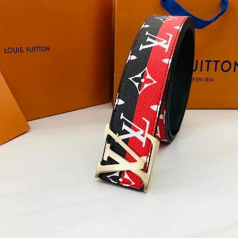 Louis Vuitton Belts Monogram canvas belt with LV buckle — Style 18
