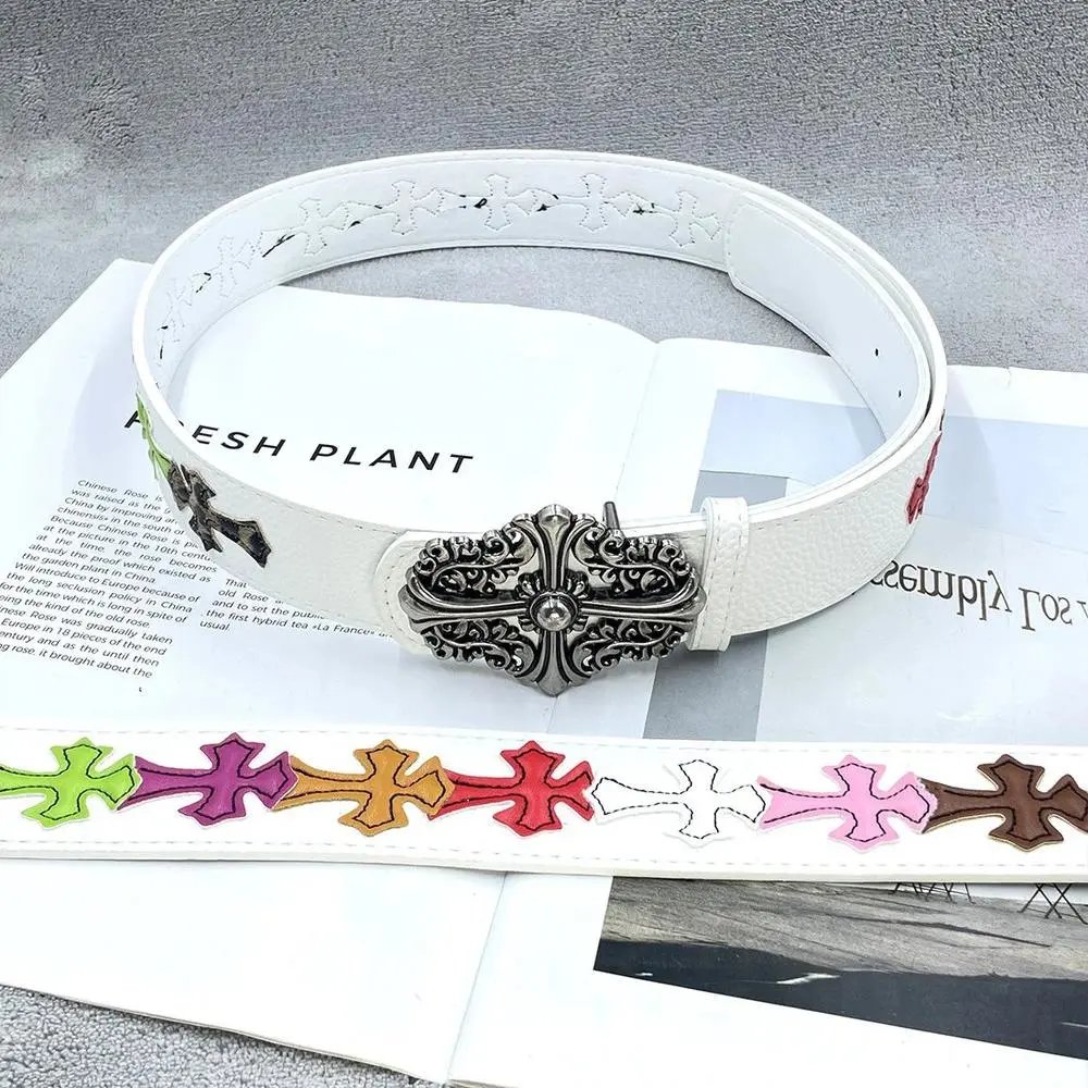 Chrome Hearts Belts Cross Patch Buckle Belt — Style 28