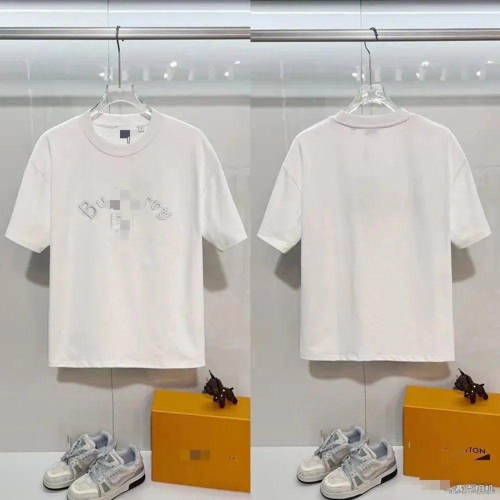 Unbranded T-Shirts Short-Sleeve T-Shirt with Check-Pattern Sleeves — Style 6