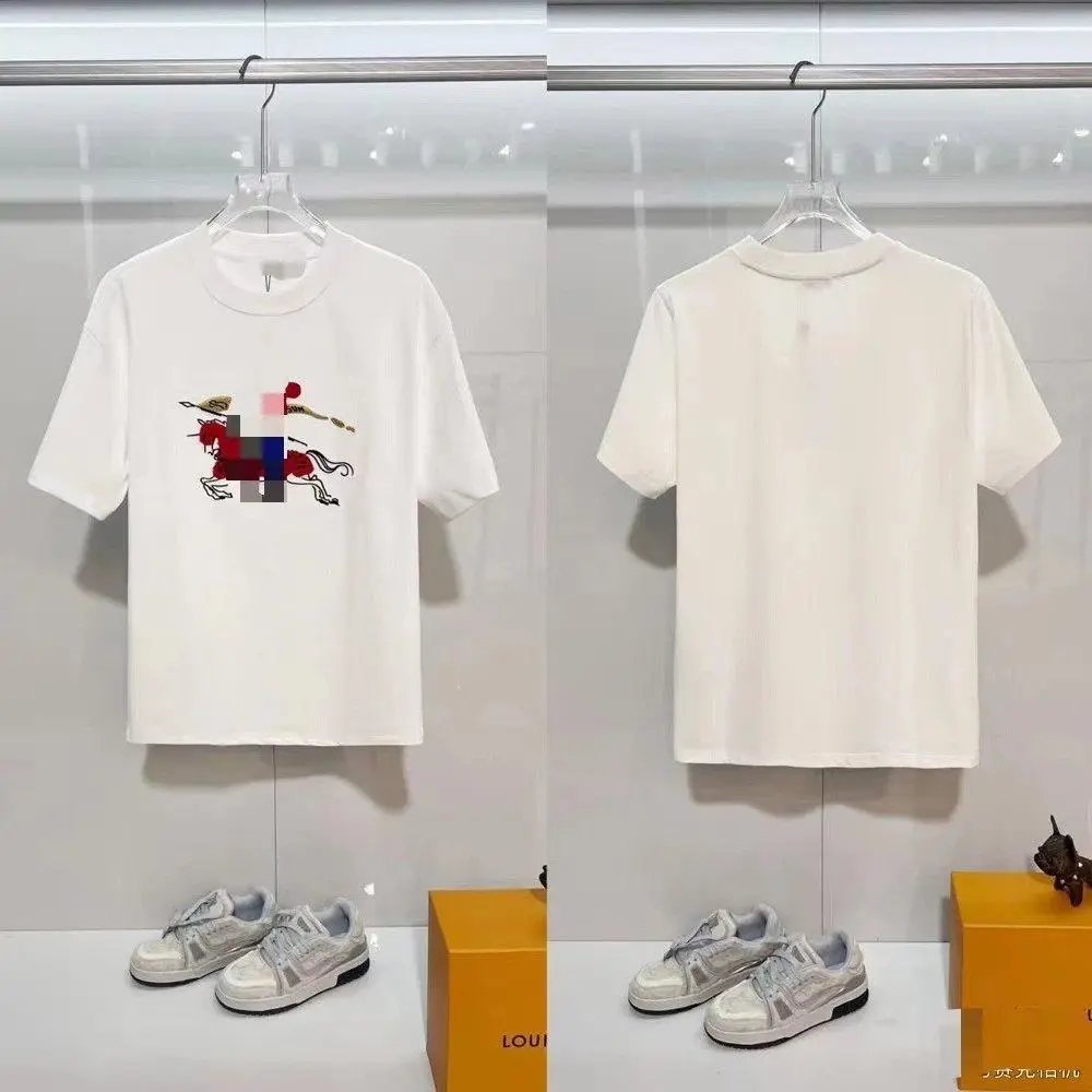 Unbranded T-Shirts Short-Sleeve T-Shirt with Check-Pattern Sleeves — Style 38