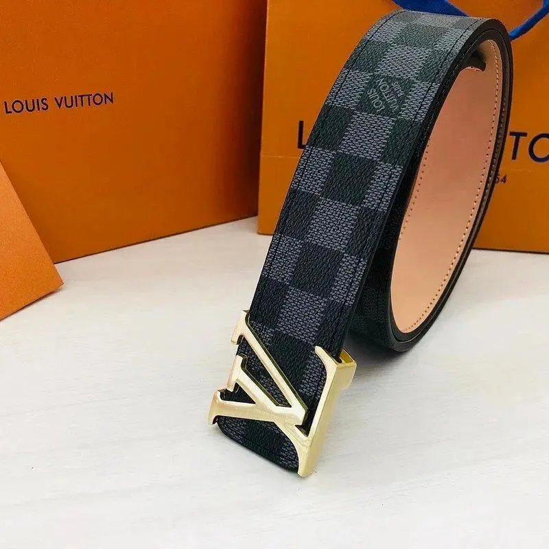 Louis Vuitton Belts Monogram canvas belt with LV buckle — Style 6