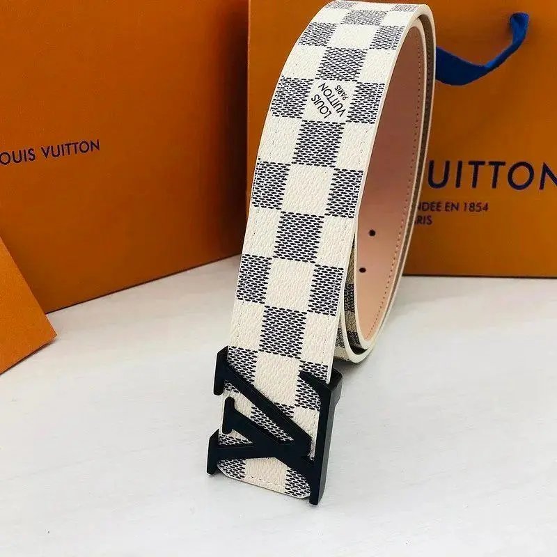Louis Vuitton Belts Monogram canvas belt with LV buckle — Style 14