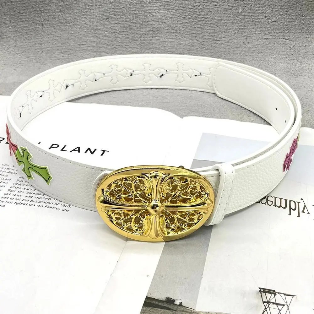 Chrome Hearts Belts Cross Patch Buckle Belt — Style 26