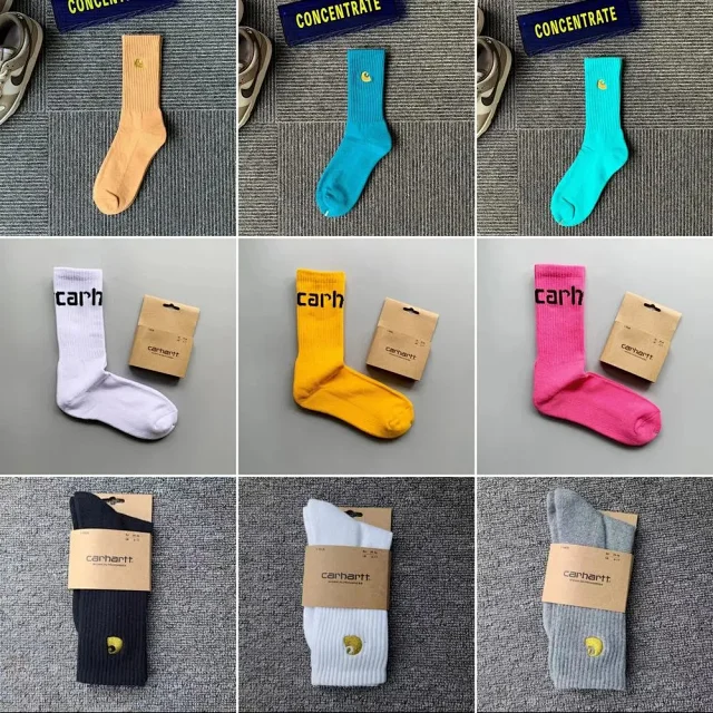 Carhartt Socks Ribbed crew with embroidered logo product detail image 1