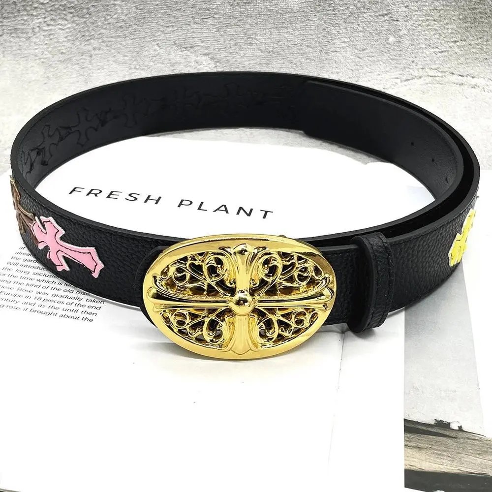 Chrome Hearts Belts Cross Patch Buckle Belt — Style 9