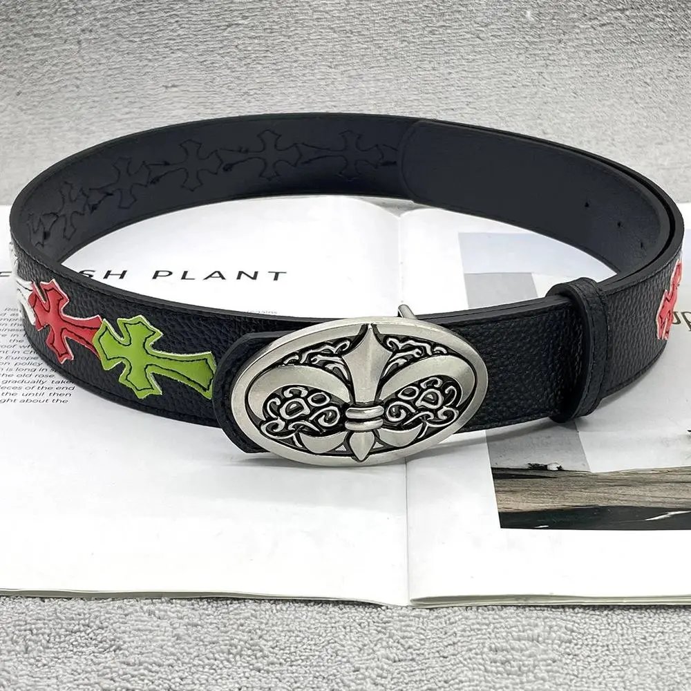 Chrome Hearts Belts Cross Patch Buckle Belt — Style 17