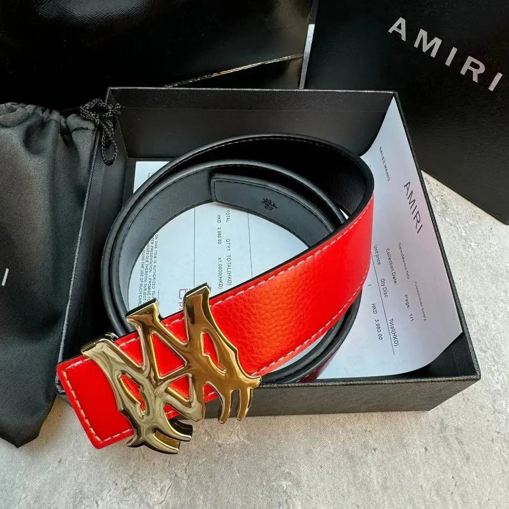 AMIRI Belts Logo Buckle Belt — Style 11