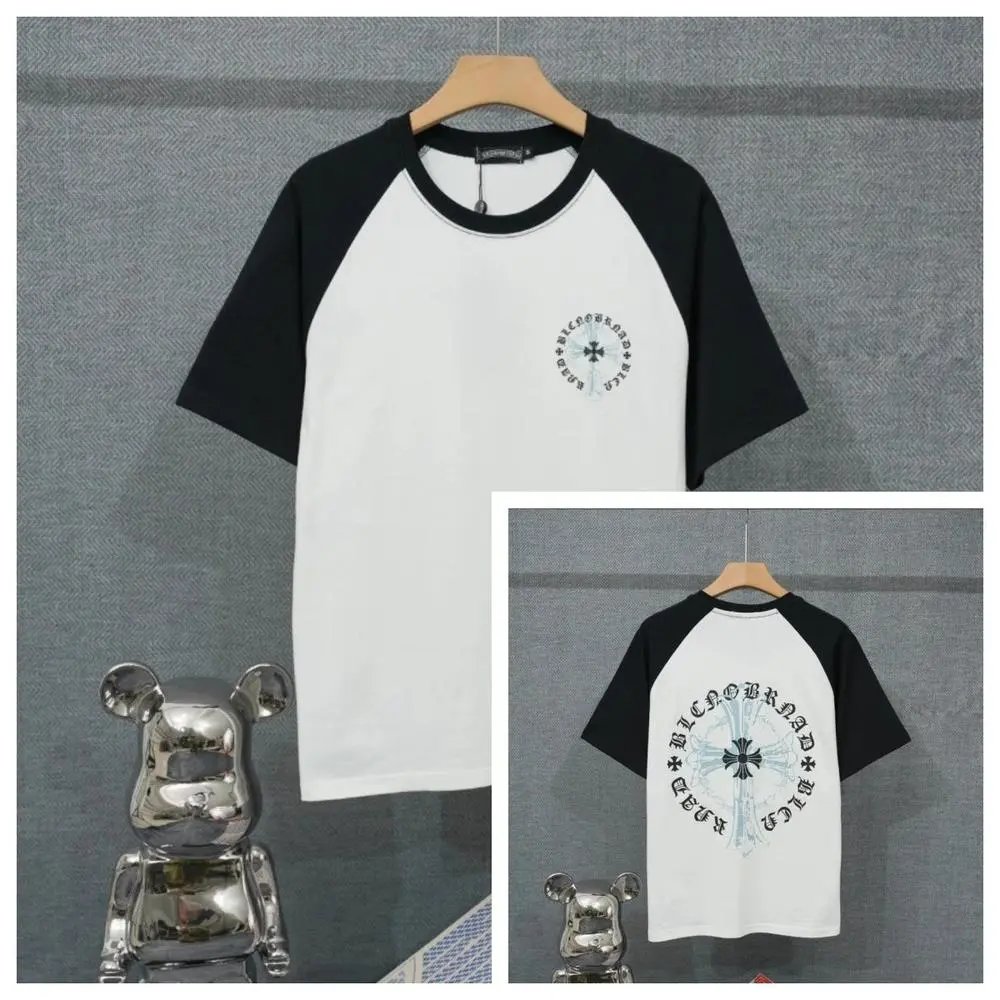 Chrome Hearts T-Shirts Short-Sleeve Raglan Graphic T-Shirt — Style 17