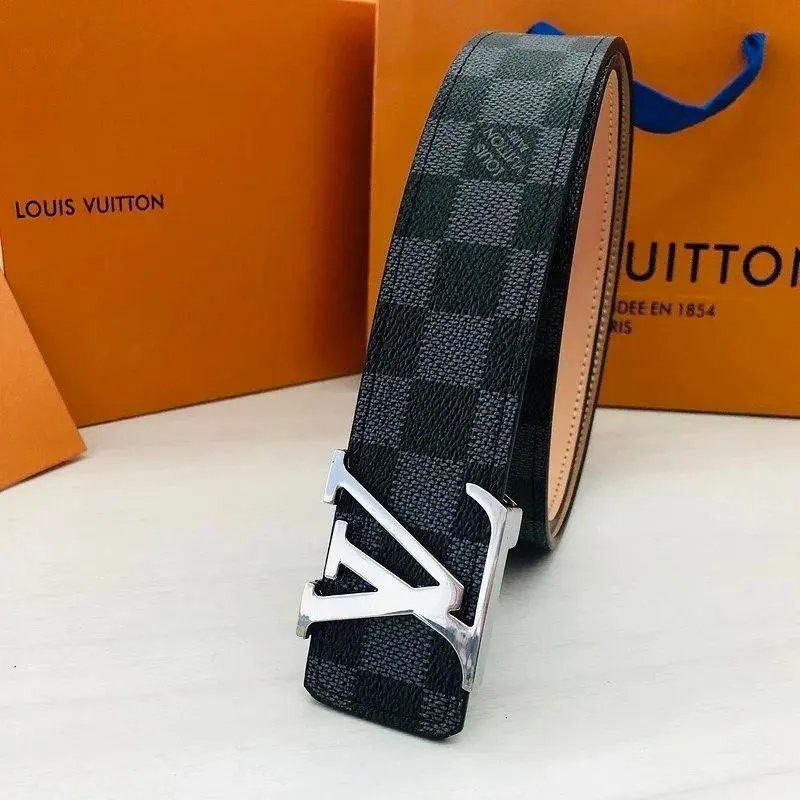 Louis Vuitton Belts Monogram canvas belt with LV buckle — Style 4