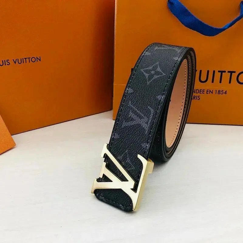 Louis Vuitton Belts Monogram canvas belt with LV buckle — Style 12
