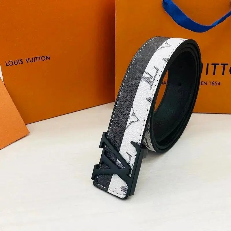 Louis Vuitton Belts Monogram canvas belt with LV buckle — Style 20