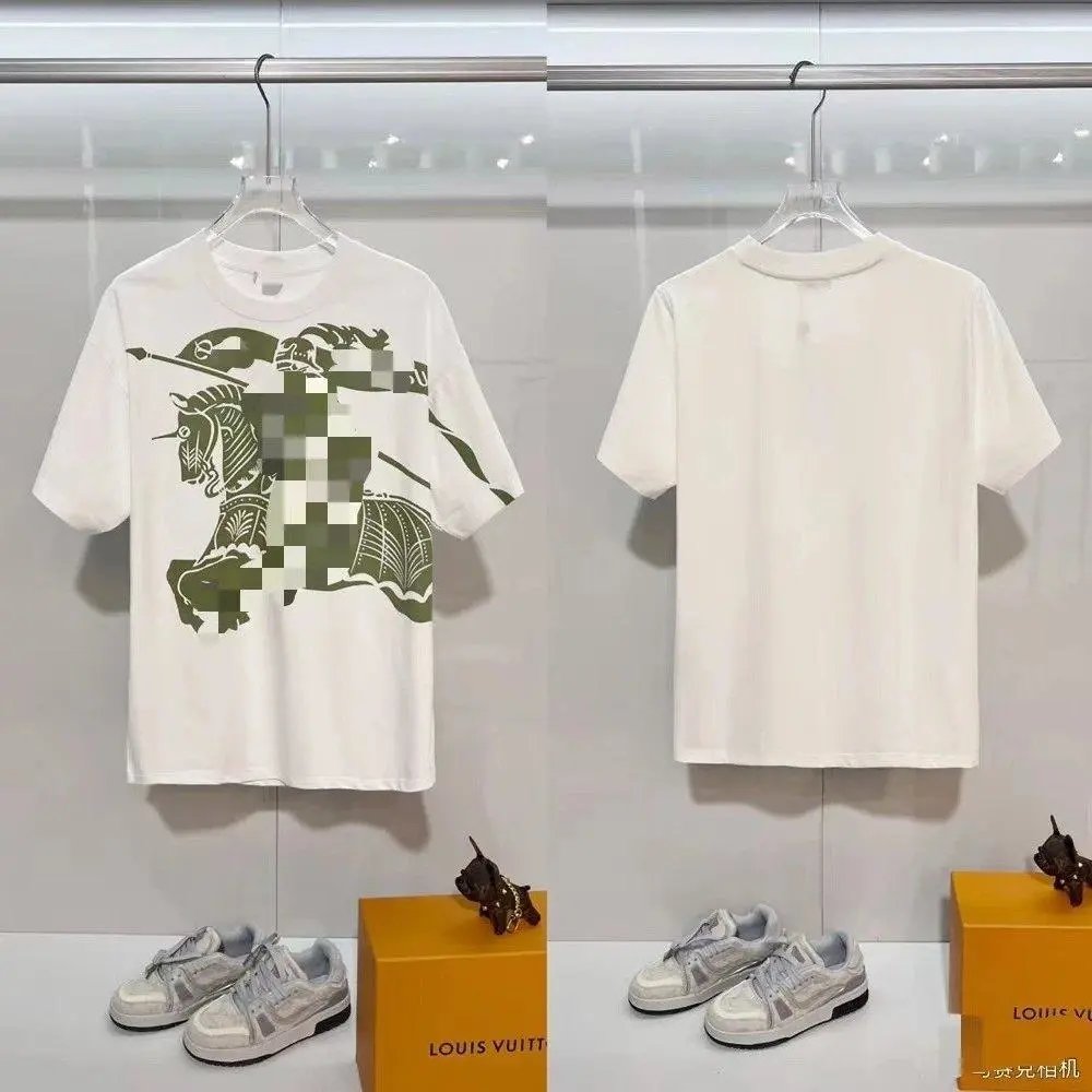 Unbranded T-Shirts Short-Sleeve T-Shirt with Check-Pattern Sleeves — Style 20