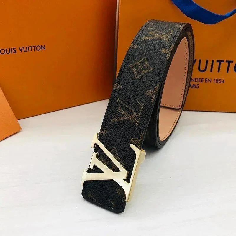 Louis Vuitton Belts Monogram canvas belt with LV buckle — Style 3