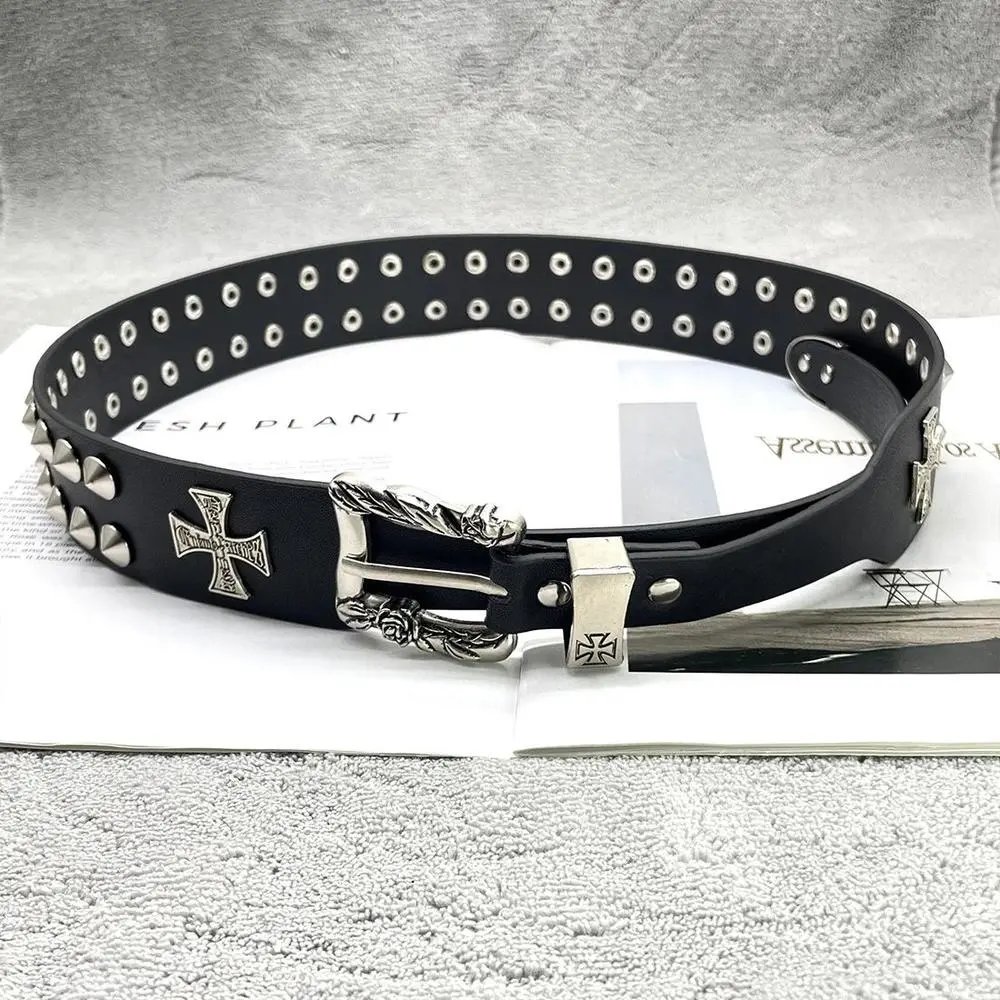 Chrome Hearts Belts Cross Patch Buckle Belt — Style 37
