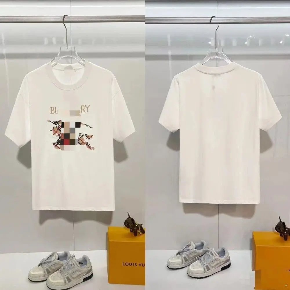 Unbranded T-Shirts Short-Sleeve T-Shirt with Check-Pattern Sleeves — Style 18