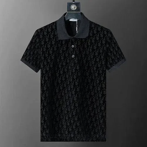 Dior Shirts Short-Sleeve Monogram Polo Shirt product detail image 2